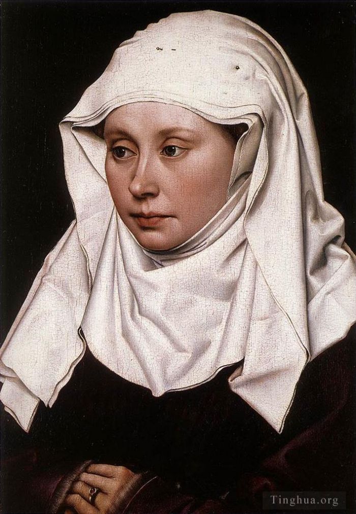 罗伯特·康宾 的油画作品 -  《一个女人的肖像,1430》