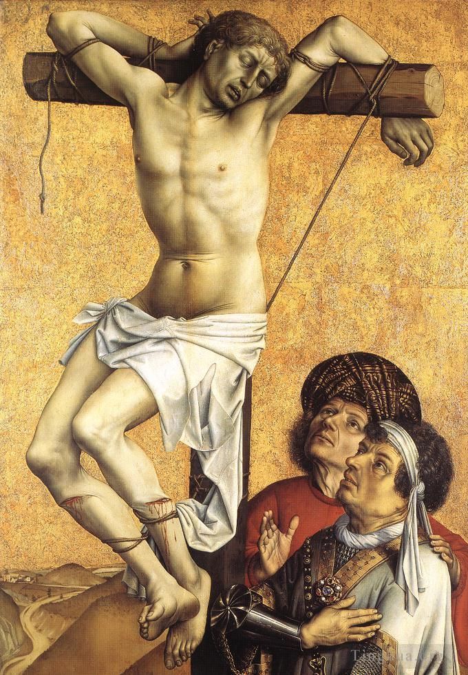 罗伯特·康宾 的油画作品 -  《被钉十字架的强盗》