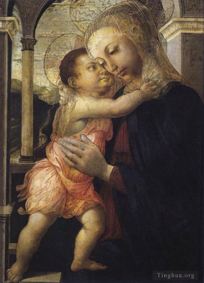 桑德罗·波提切利 的各类绘画作品 -  《圣母子》