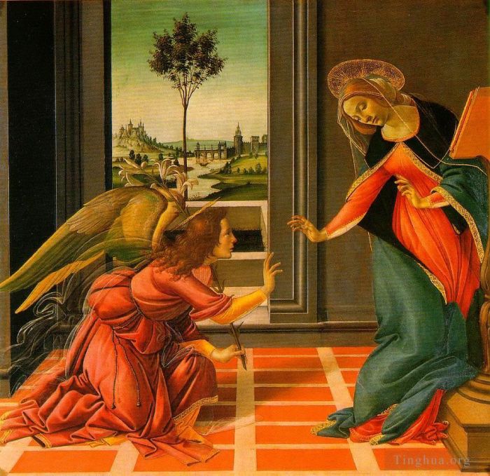 桑德罗·波提切利 的各类绘画作品 -  《麦当娜·塞斯特洛》