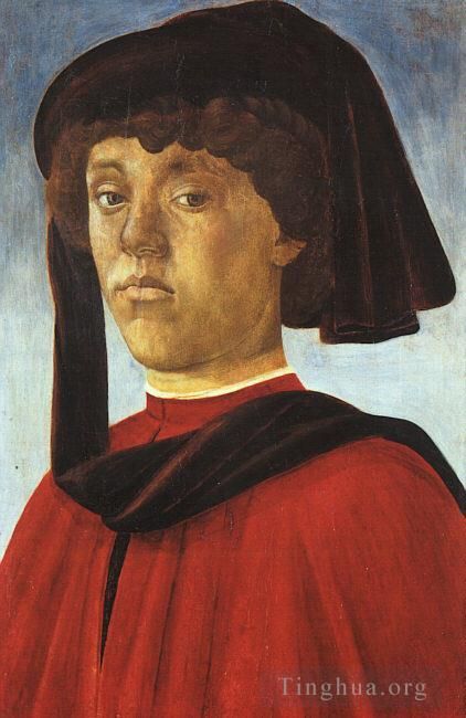 桑德罗·波提切利 的各类绘画作品 -  《一个年轻人的肖像》