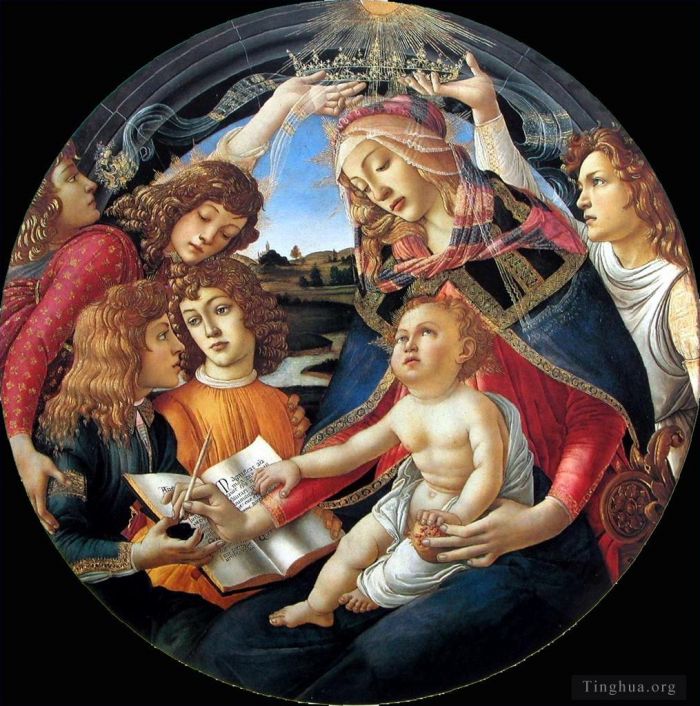 桑德罗·波提切利 的各类绘画作品 -  《圣母颂赞歌》
