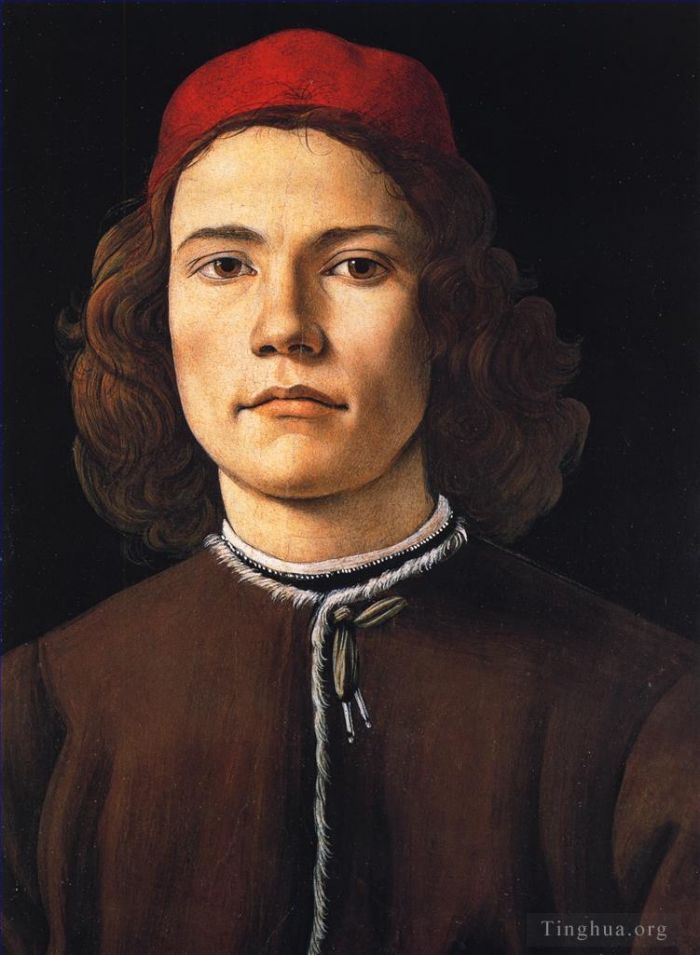 桑德罗·波提切利 的各类绘画作品 -  《桑德罗,一个年轻人的肖像》