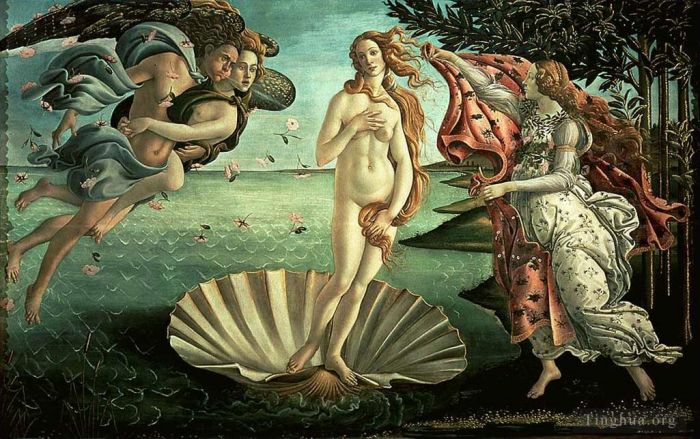 桑德罗·波提切利 的各类绘画作品 -  《维纳斯的诞生》