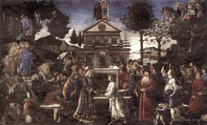 桑德罗·波提切利 的各类绘画作品 -  《基督的诱惑》