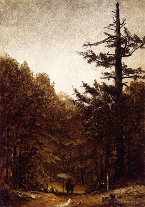 艺术家桑弗德·罗宾逊·吉弗德作品《森林之路》