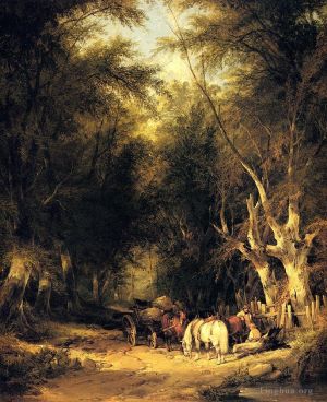 艺术家威廉·沙尔作品《在新森林》