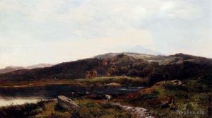 艺术家西德尼·理查德·珀西作品《北威尔士利林和迪纳斯》