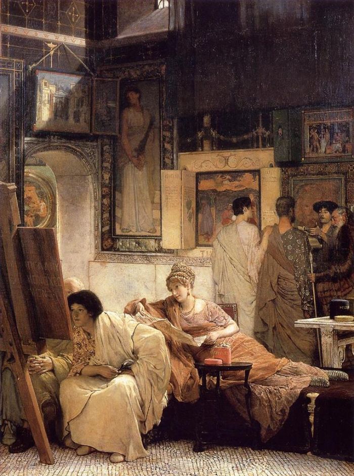 劳伦斯·阿尔玛·塔德玛 的油画作品 -  《图片画廊》