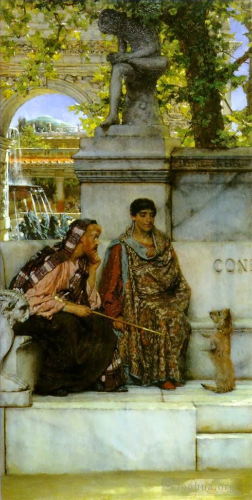 劳伦斯·阿尔玛·塔德玛 的油画作品 -  《在君士坦丁时代》