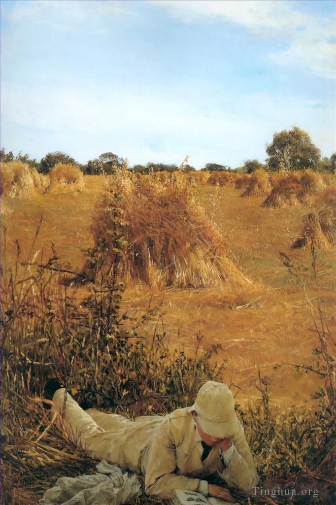 劳伦斯·阿尔玛·塔德玛 的油画作品 -  《树荫下的九十四》