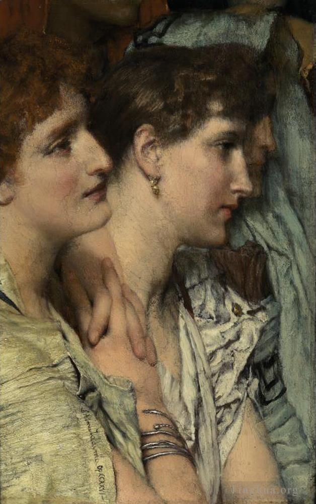 劳伦斯·阿尔玛·塔德玛 的油画作品 -  《劳伦斯爵士观众》