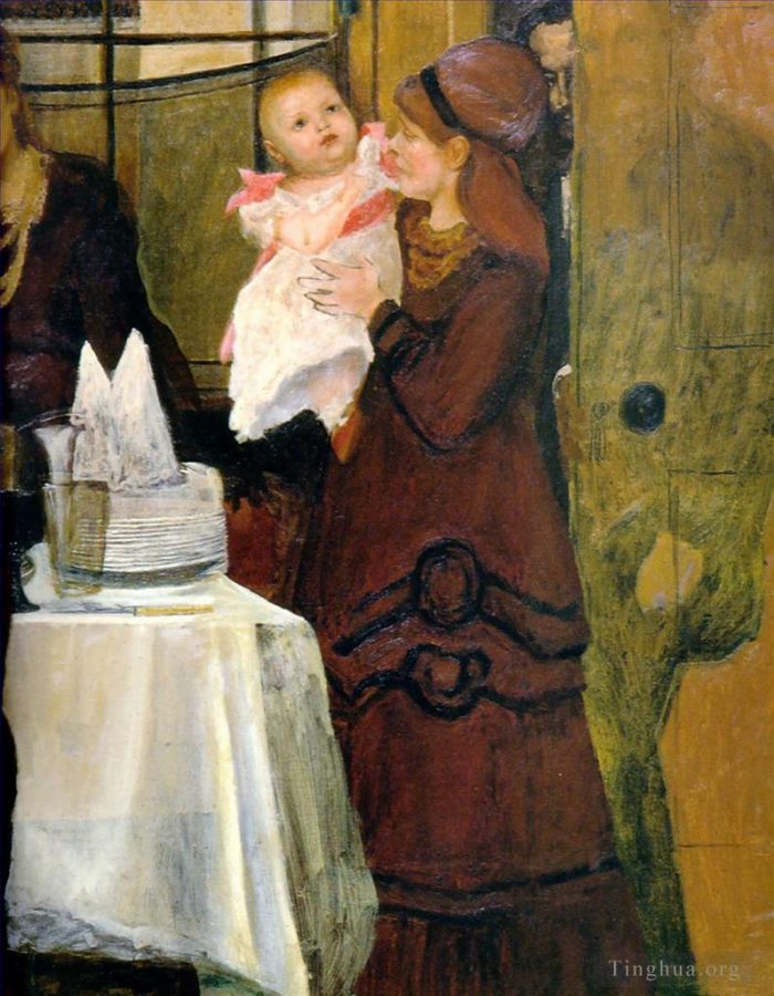 劳伦斯·阿尔玛·塔德玛 的油画作品 -  《埃普斯家庭屏幕》