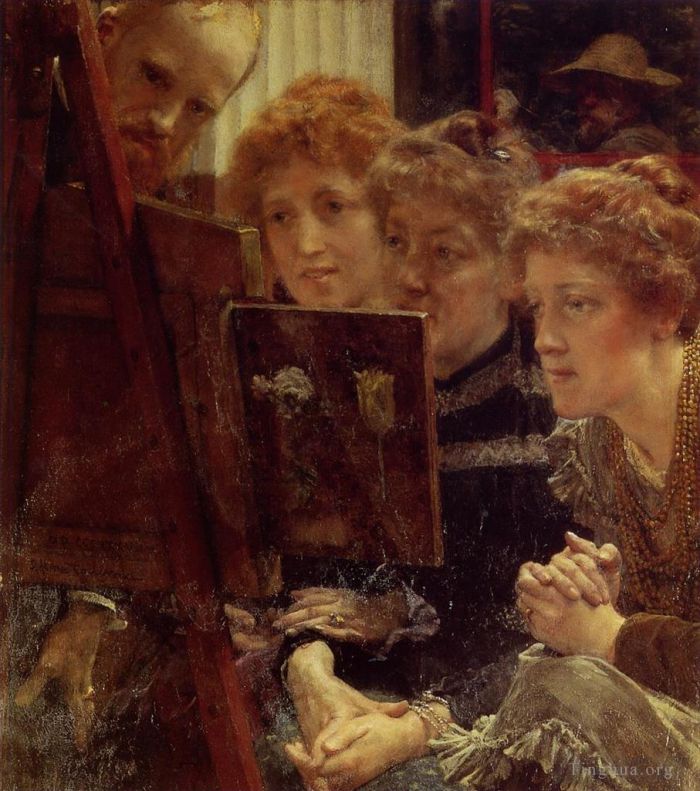 劳伦斯·阿尔玛·塔德玛 的油画作品 -  《家庭组》