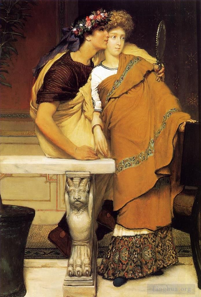 劳伦斯·阿尔玛·塔德玛 的油画作品 -  《蜜月》