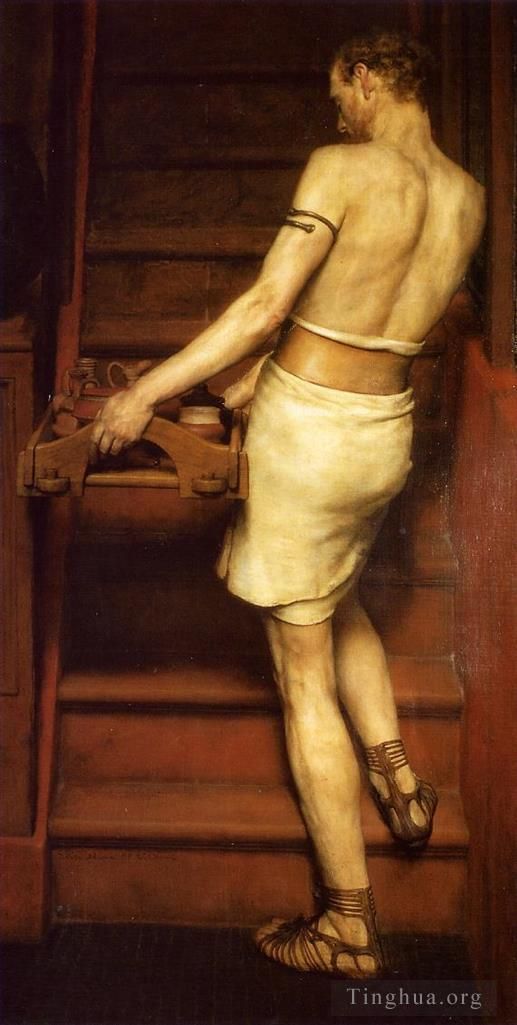劳伦斯·阿尔玛·塔德玛 的油画作品 -  《波特》
