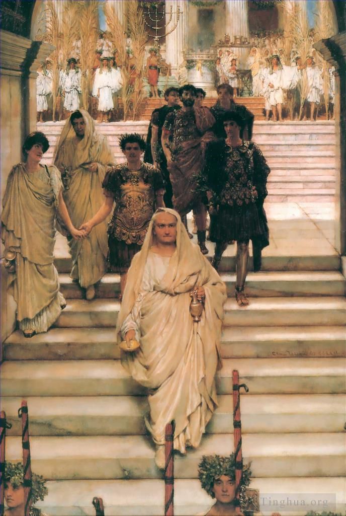 劳伦斯·阿尔玛·塔德玛 的油画作品 -  《提多的胜利》