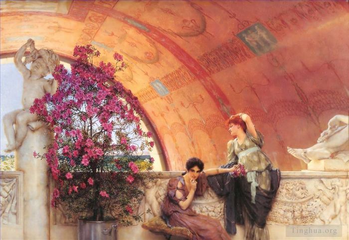 劳伦斯·阿尔玛·塔德玛 的油画作品 -  《无意识的对手》