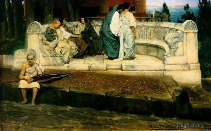 劳伦斯·阿尔玛·塔德玛 的油画作品 -  《埃克斯德拉》