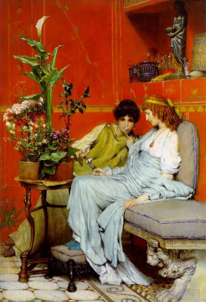 劳伦斯·阿尔玛·塔德玛 的油画作品 -  《信心》