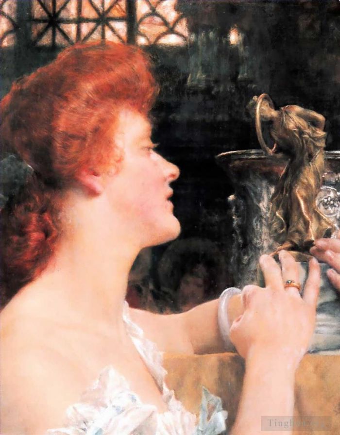 劳伦斯·阿尔玛·塔德玛 的油画作品 -  《黄金时段》