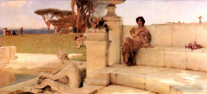 劳伦斯·阿尔玛·塔德玛 的油画作品 -  《春天的声音》