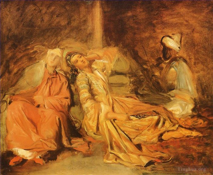 提奥多尔·夏塞留 的油画作品 -  《后宫》
