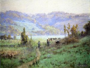 艺术家西奥多·克莱门特·斯蒂尔作品《位于梅塔莫拉附近的白水山谷》