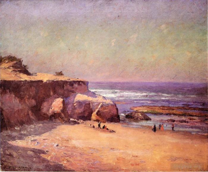 西奥多·克莱门特·斯蒂尔 的油画作品 -  《在俄勒冈海岸》