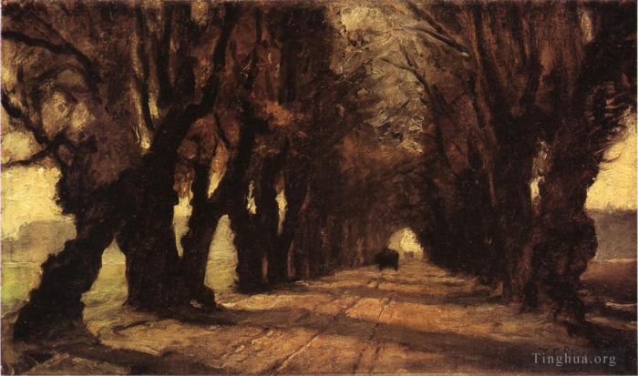 西奥多·克莱门特·斯蒂尔 的油画作品 -  《通往施莱斯海姆之路》