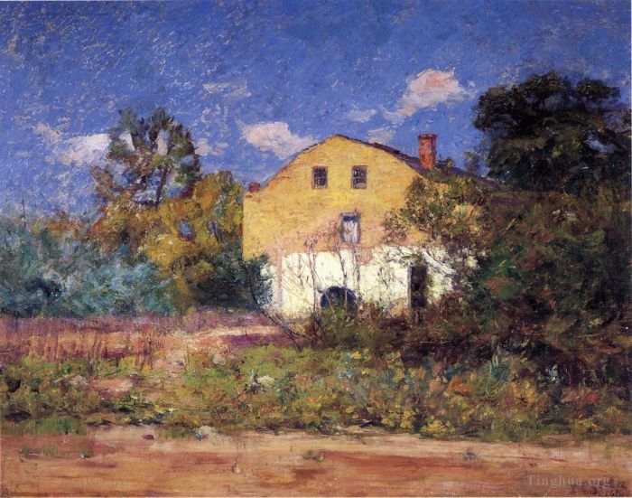 西奥多·克莱门特·斯蒂尔 的油画作品 -  《谷物磨坊》