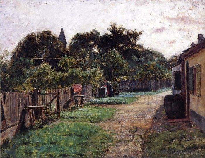 西奥多·克莱门特·斯蒂尔 的油画作品 -  《乡村场景2》