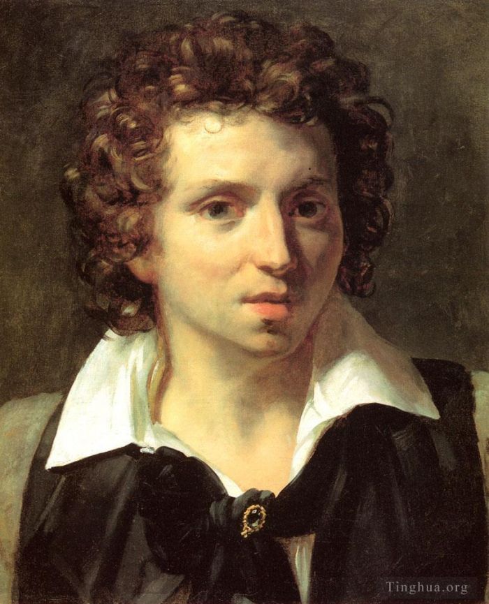 杰利柯·西奥多 的油画作品 -  《一个年轻人的肖像》
