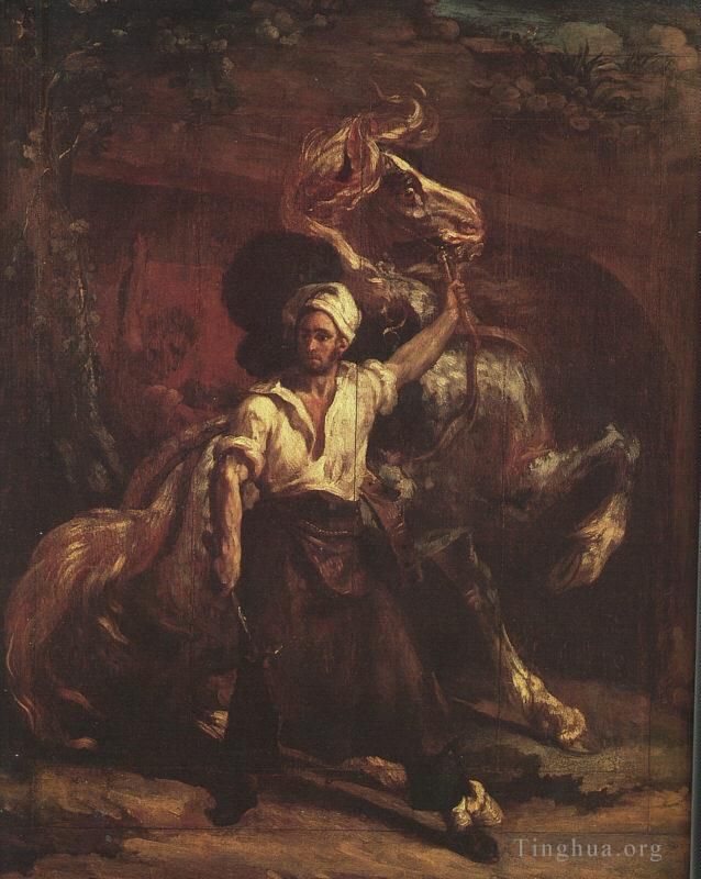 杰利柯·西奥多 的油画作品 -  《铁匠招牌》