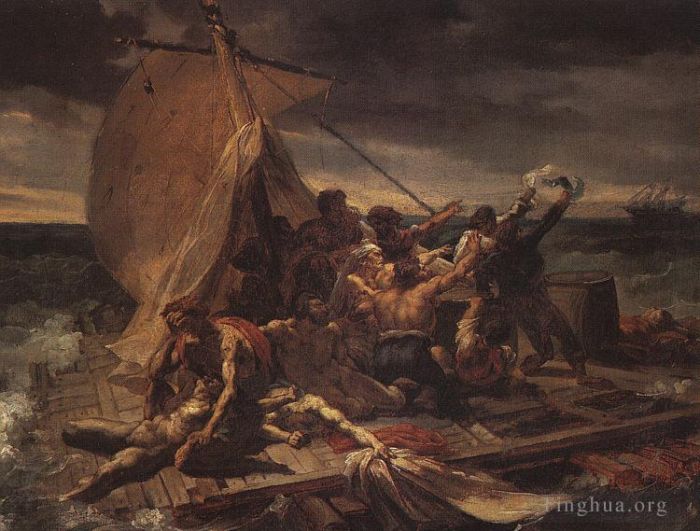 杰利柯·西奥多 的油画作品 -  《美杜莎之筏MHA研究》
