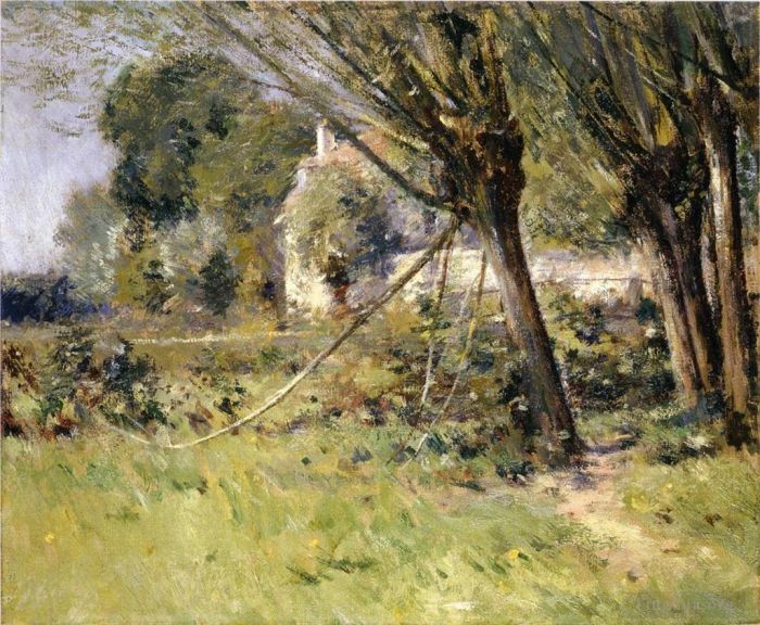 西奥多·罗宾逊 的油画作品 -  《柳树》