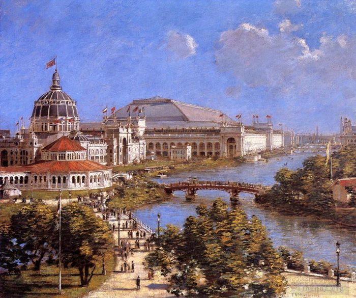 西奥多·罗宾逊 的油画作品 -  《世界哥伦布博览会》