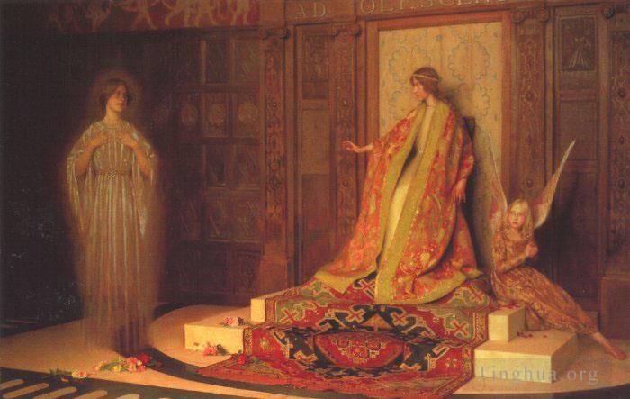 托马斯·库珀·戈奇 的油画作品 -  《女性的黎明》