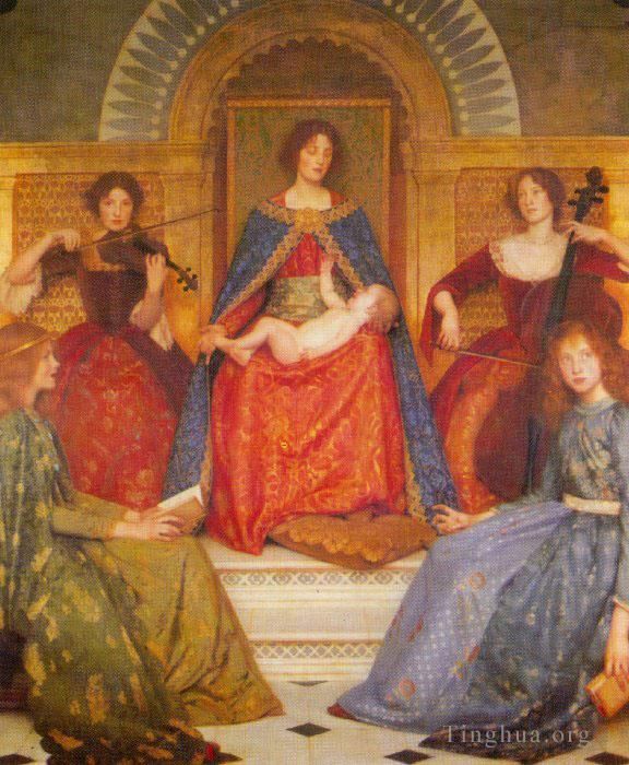 托马斯·库珀·戈奇 的油画作品 -  《神圣母性》