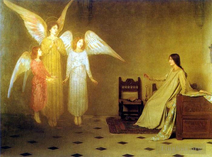 托马斯·库珀·戈奇 的油画作品 -  《觉醒天使》