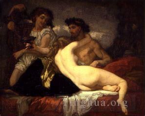 托马·库蒂尔 的油画作品 -  《霍拉斯和莉迪亚》