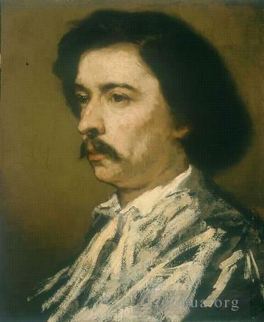托马·库蒂尔 的油画作品 -  《艺术家肖像》