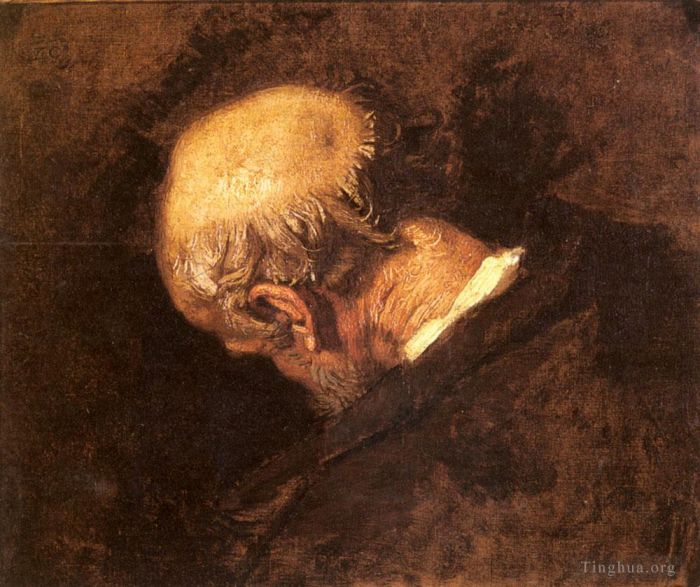 托马·库蒂尔 的油画作品 -  《托马斯研究丑角的婚姻》