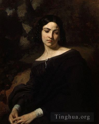 托马·库蒂尔 的油画作品 -  《寡妇托马斯时装》