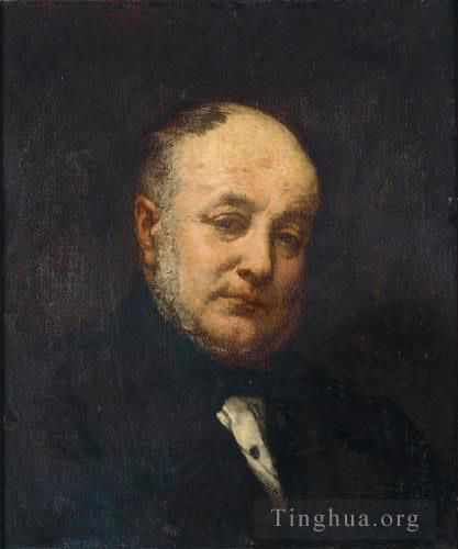 托马·库蒂尔 的油画作品 -  《建筑师埃米尔·吉尔伯特的肖像》