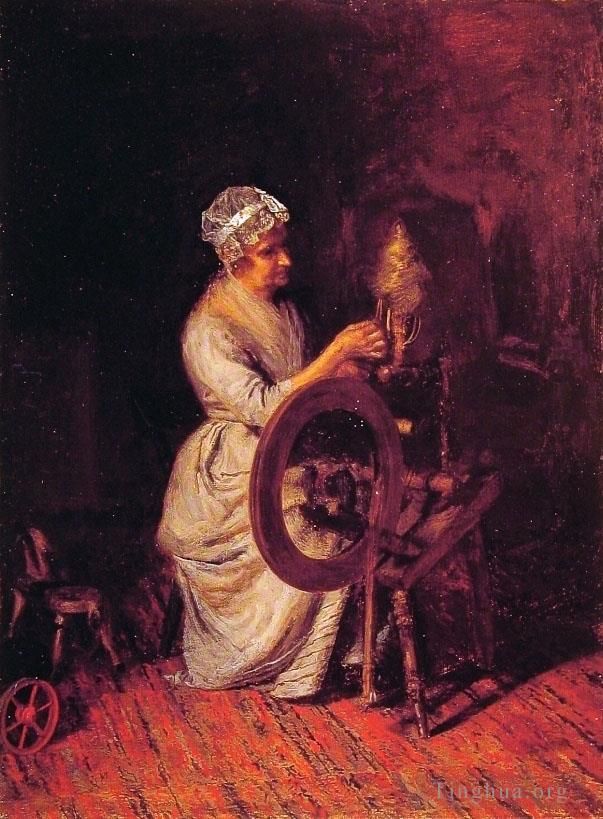 托马斯·伊肯斯 的油画作品 -  《在祖母时代》