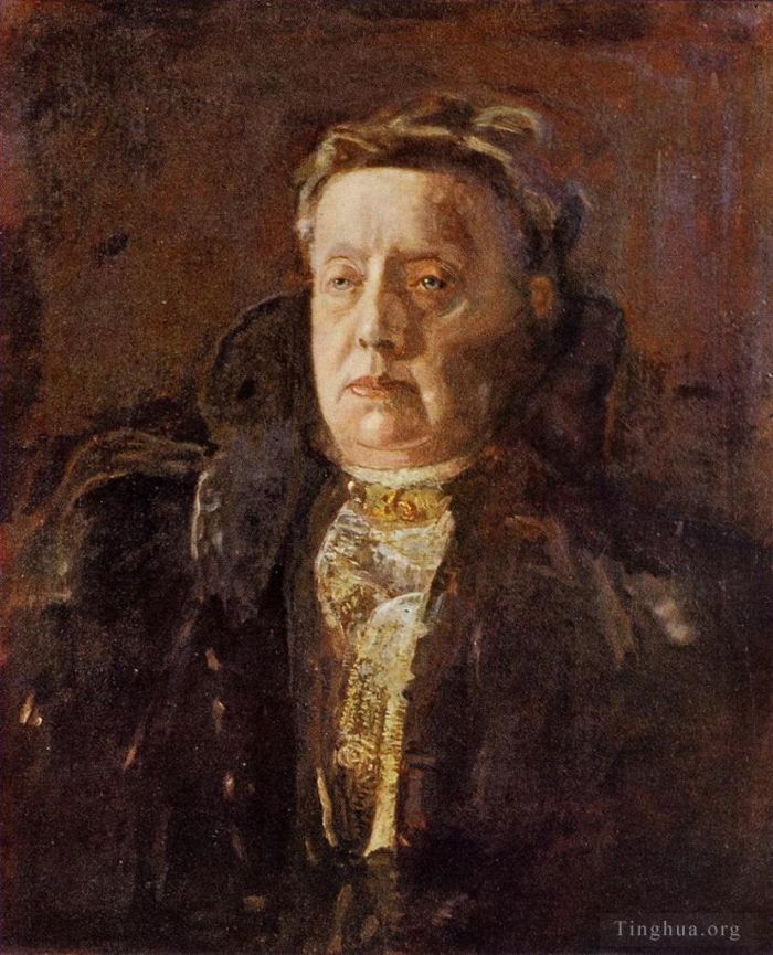 托马斯·伊肯斯 的油画作品 -  《吉尔伯特·佩克夫人》