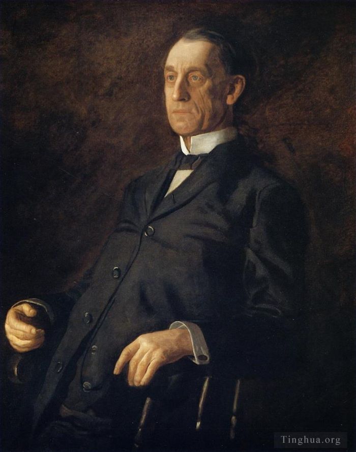 托马斯·伊肯斯 的油画作品 -  《阿斯伯里·W·李的肖像》