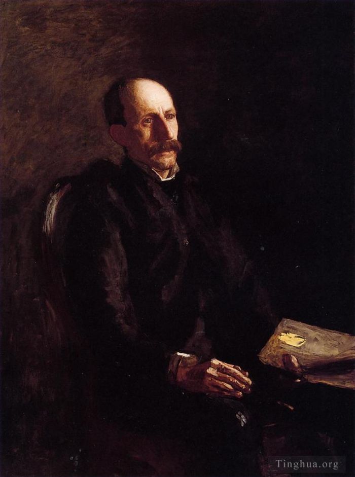 托马斯·伊肯斯 的油画作品 -  《艺术家查尔斯·林福德的肖像》