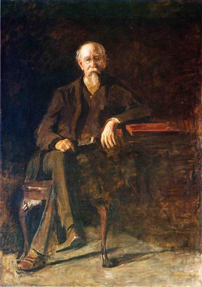 托马斯·伊肯斯 的油画作品 -  《威廉·汤普森博士的肖像》
